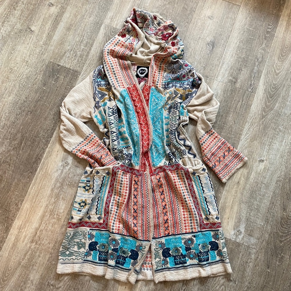 JOHNNY WAS Embroidered Jacket, BIYA collection